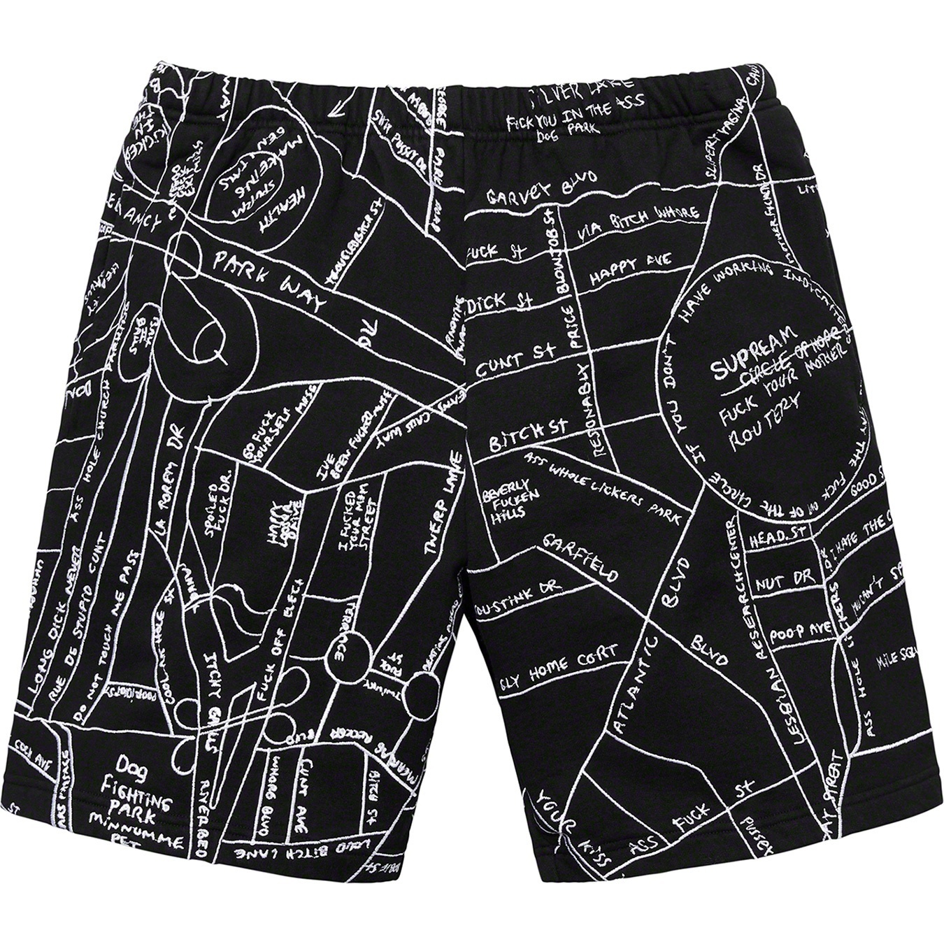 Gonz Embroidered Map Sweatshort view 3